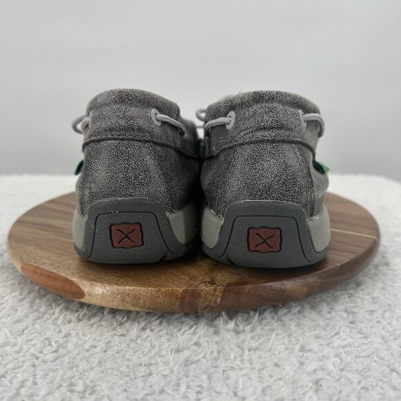 Twisted X Shoe Womens 10 M Gray Boat Shoe Driving Moc Leather Comfort Western - Picture 5 of 11